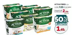 Condis Danone - activia fibres oferta