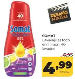 Alimerka Somat lavavajillas todo en 1 limón oferta