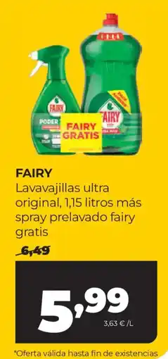 Alimerka Fairy lavavajillas ultra original oferta