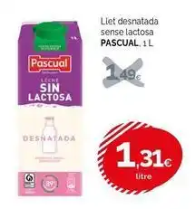 Condis Pascual - llet desnatada sense lactosa oferta