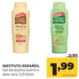 Alimerka Instituto Español gel de ducha avena o aloe vera oferta