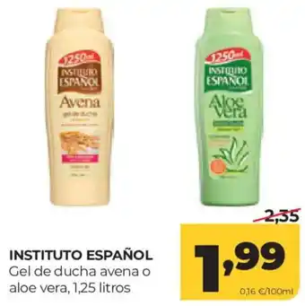 Instituto Español gel de ducha avena o aloe vera