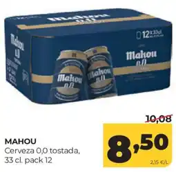 Alimerka Mahou cerveza 0,0 tostada oferta