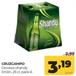 Alimerka Cruzcampo Cerveza shandy limón oferta