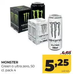 Alimerka Monster green o ultra zero oferta