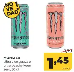 Alimerka Monster ultra vice guava o ultra peachy keen zero oferta