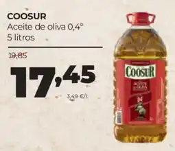 Alimerka Coosur aceite de oliva 0,4° oferta