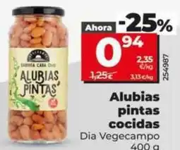 Dia Dia vegecampo - alubias pintas cocidas oferta