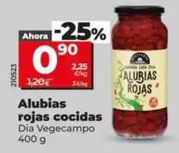 Dia Dia vegecampo - alubias rojas cocidas oferta