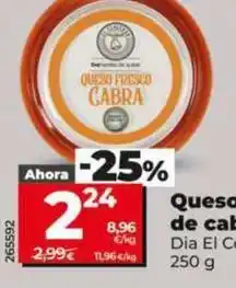 Dia Dia el cencerro - queso fresco de cabra oferta
