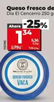 Dia Dia el cencerro - queso fresco de vaca oferta