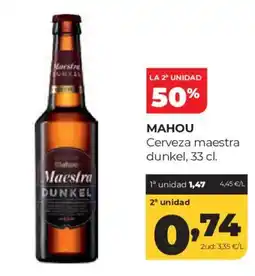 Alimerka Mahou cerveza maestra dunkel oferta