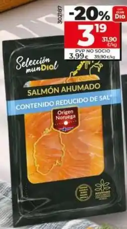 Dia Dia seleccion mundial - salmón ahumado reducido en sal oferta