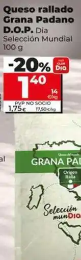 Dia Dia seleccion mundial - queso rallado grana padano d.o.p oferta