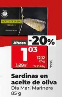 Dia Dia mari marinera - sardinas en aceite de oliva oferta