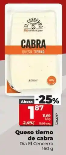 Dia Dia el cencerro - queso tierno de cabra oferta
