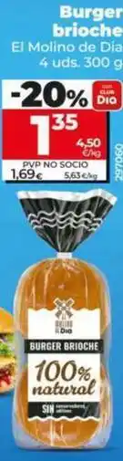 Dia El molino de dia - burger brioche oferta