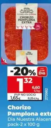 Dia Dia nuestra alacena - chorizo pamplona extra oferta
