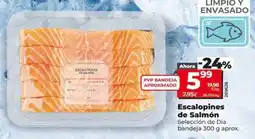 Dia Seleccion de dia - escalopines de salmón oferta