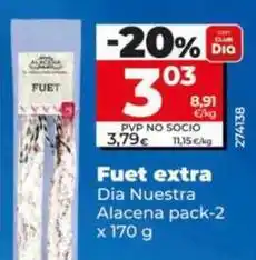 Dia Dia nuestra alacena - fuet extra oferta