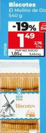 Dia El molino de dia - biscotes oferta