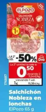Dia Elpozo - salchichón nobleza en lonchas oferta