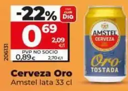 Dia Amstel - cerveza oro oferta