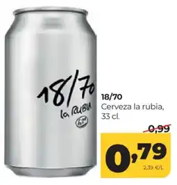 Alimerka 18/70 cerveza la rubia oferta
