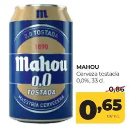 Alimerka Mahou cerveza tostada oferta