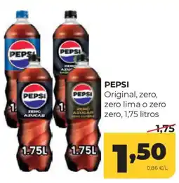 Alimerka Pepsi Original, zero, zero lima o zero zero oferta