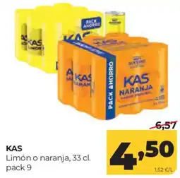 Alimerka KAS limón o naranja oferta