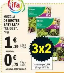 E.Leclerc Ifa eliges - mezcla de brotes baby leaf oferta