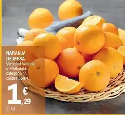 E.Leclerc Naranja de mesa variedad valencia o midknight oferta