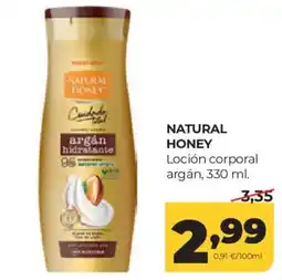 Alimerka Natural Honey loción corporal argán oferta