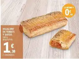 E.Leclerc Hojaldre de tomate y queso oferta
