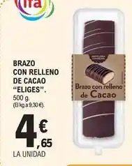 E.Leclerc Eliges - brazo con relleno de cacao oferta