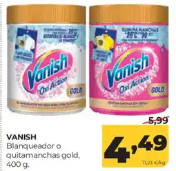 Alimerka Vanish blanqueador o quitamanchas gold oferta