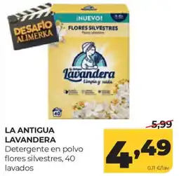 Alimerka la antigua lavandera detergente en polvo flores silvestres oferta