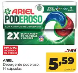 Alimerka Ariel detergente poderoso oferta