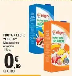 E.Leclerc Eliges - fruta + leche oferta