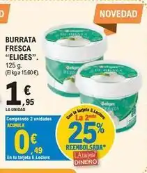 E.Leclerc Ifa eliges - burrata fresca oferta