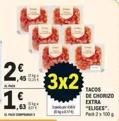 E.Leclerc Eliges - tacos de chorizo extra oferta