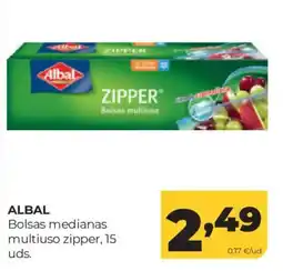 Alimerka Albal bolsas medianas multiuso zipper oferta