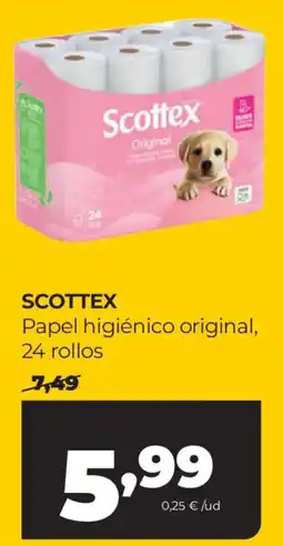 Alimerka Scottex papel higiénico original oferta