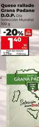 Dia Dia seleccion mundial - queso rallado grana padano d.o.p oferta