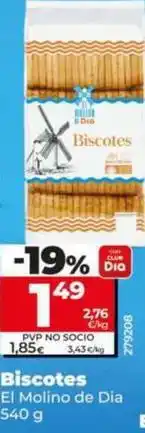 Dia El molino de dia - biscotes oferta