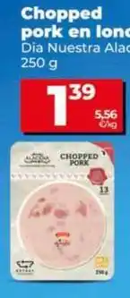 Dia Dia nuestra alacena - chopped pork en lonchas oferta