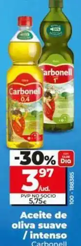Dia Carbonell - aceite de oliva suave/intenso oferta