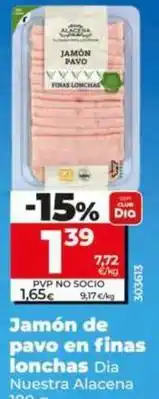 Dia Dia nuestra alacena - jamón de pavo en finas lonchas oferta