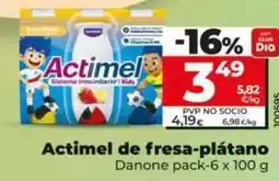 Dia Danone - actimel de fresa/plátano oferta